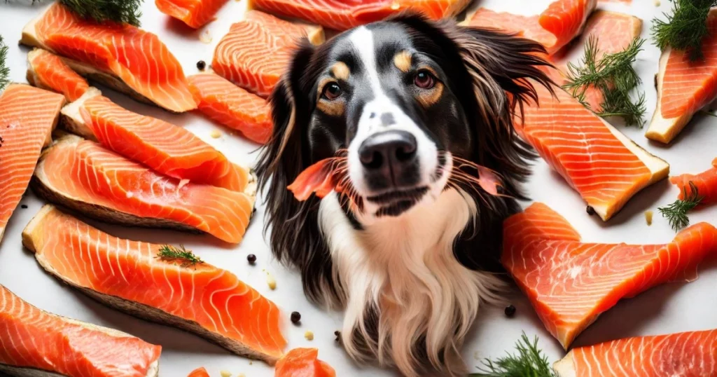 Dogs Eat Smoked Salmon